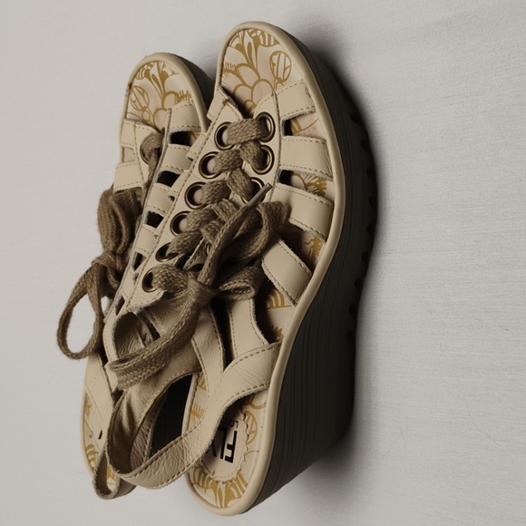 Fly London Yito Leather Gladiator Wedge - Picture 4 of 10